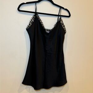 Frame Denim Black Lace Cami Top